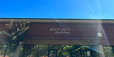 Picture of Body Pros Physical Therapy entrance. 11660 Alpharetta Hwy, Ste. 640, Roswell, Georgia 30076
